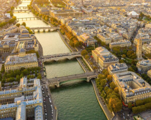 Paris view from above