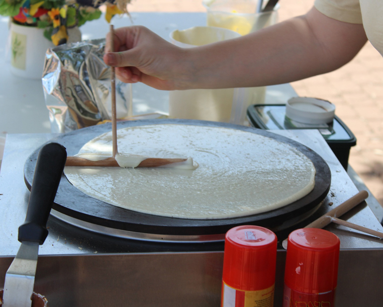 Crepe making in Paris
