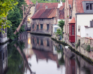 Canal in Bruges, Belgium