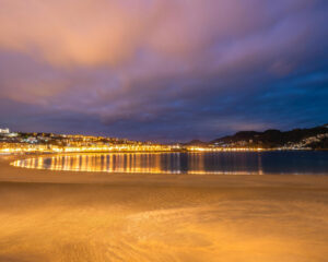 San Sebastian sunset image