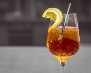 Marseille glass of brandy