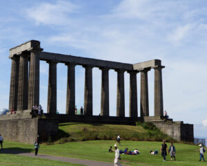 Historic monument in Edinburgh Scotland