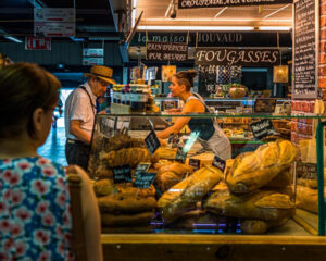 Les Halles food stall in Avignon