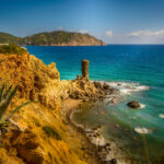 cliffs in Ibiza, Spain