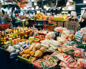Food Market in Bangkok Thailand