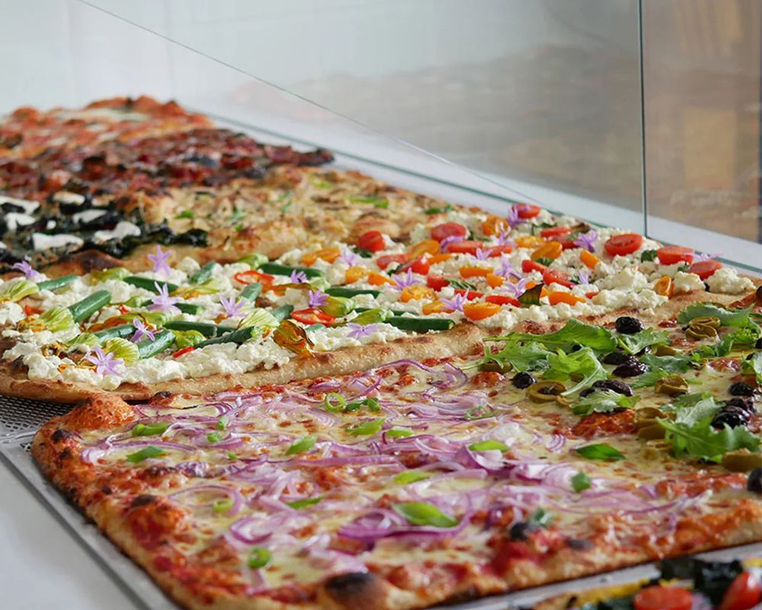 Delicious Italian pizza in Rome