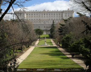 Madrid Royal Palace and garden