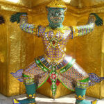 Bangkok Temple Statue close-up