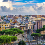 Canopy of trees in Rome