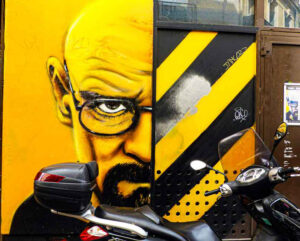 Walter White from Breaking Bad - Graffiti in Marseille