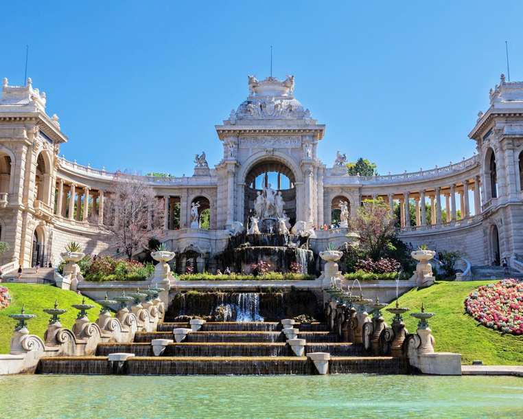 Marseille City in summer - palace