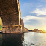 Marseille Bridge - sunset view