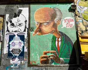 Graffiti in Marseille from The Simpsons
