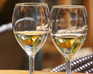 Glasses of wine in Marseille