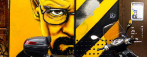 Walter White from Breaking Bad - Street art in Marseille France