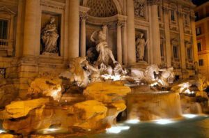 Rome - Fontana di Trevi during the night