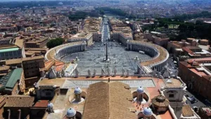 Rome view from Saint Peter's Basilica