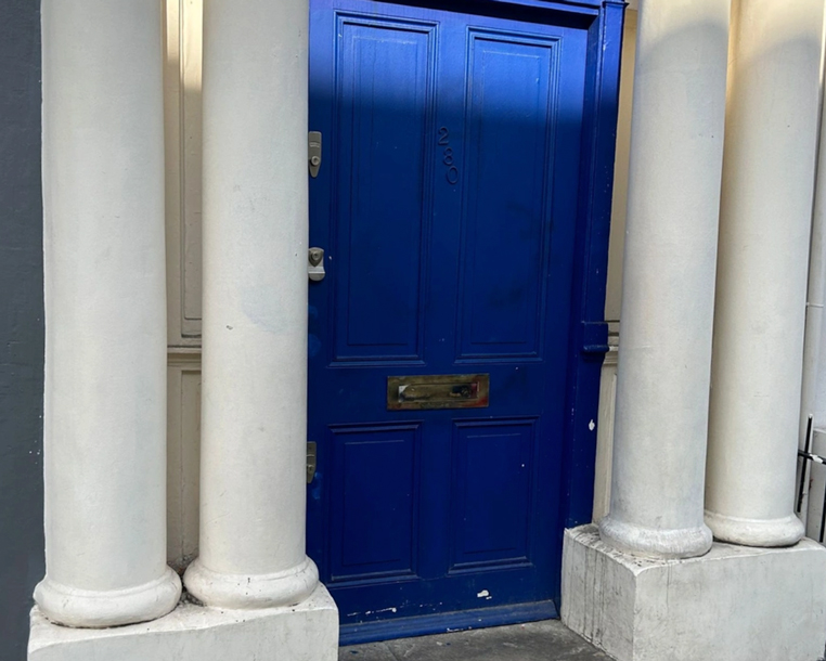 Blue Door in Notting Hill London