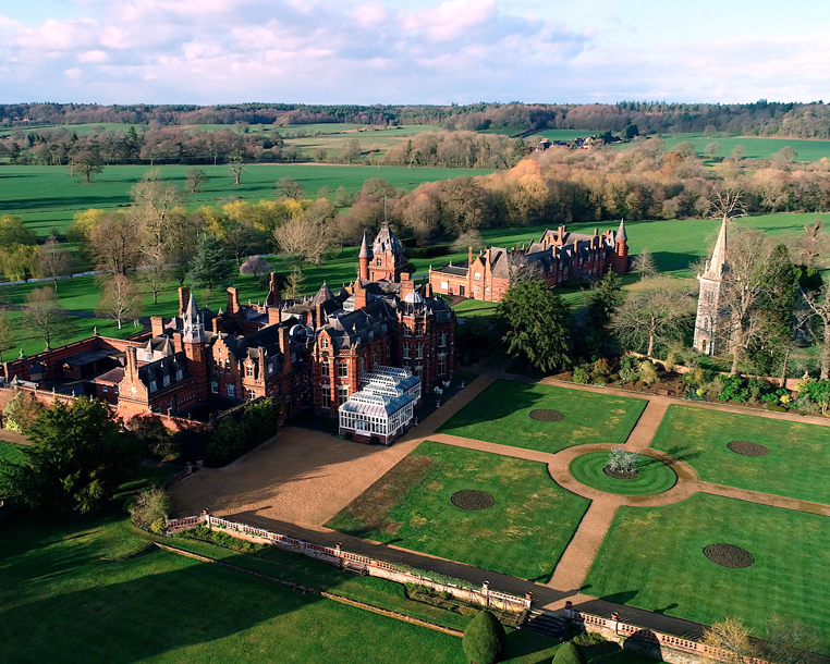 Elvetham Estate top view