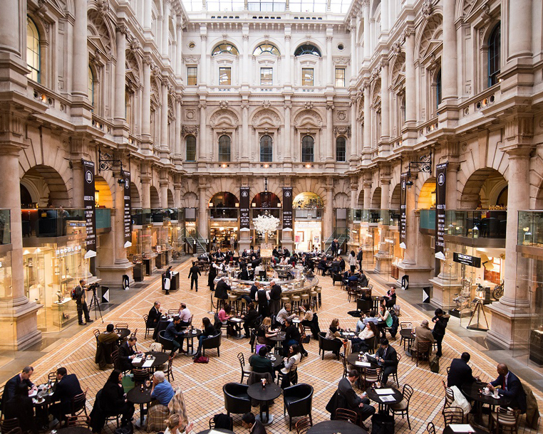 Royal Exchange London - inside terrace