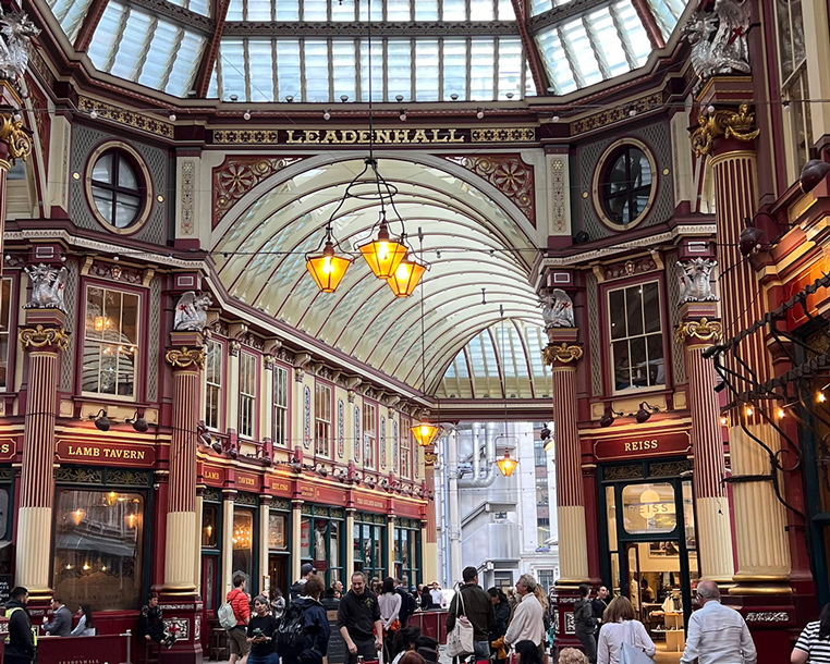 Leadenhall Market london inside
