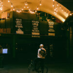 Market at night in London