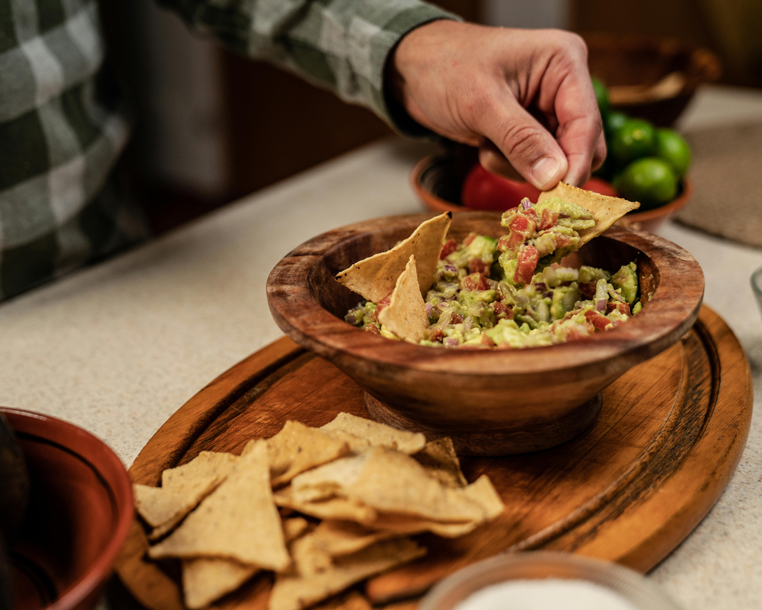 London Nachos and Guacamole