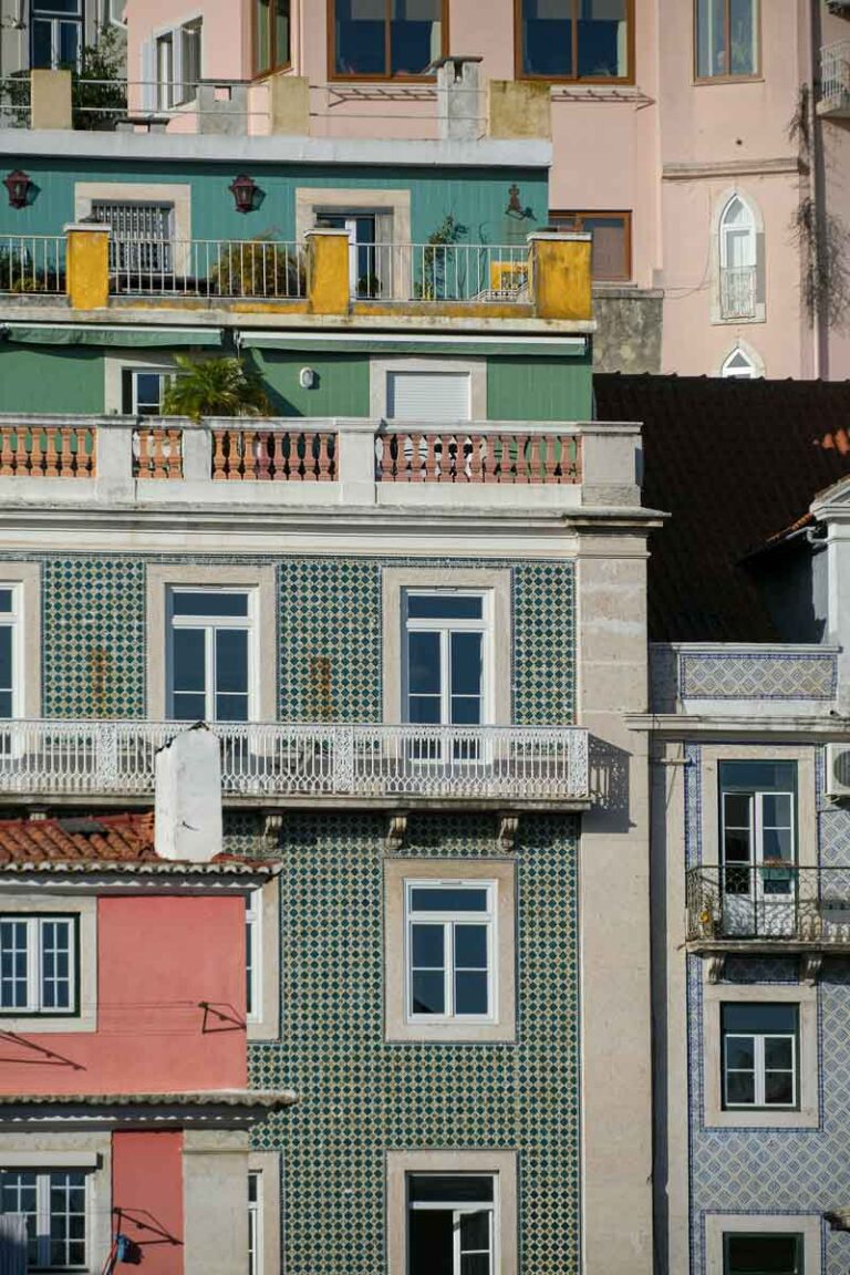 Lisbon azulejo on building